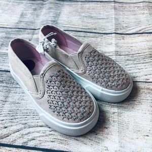 NWT Toddler sz8; light pink glitz flat